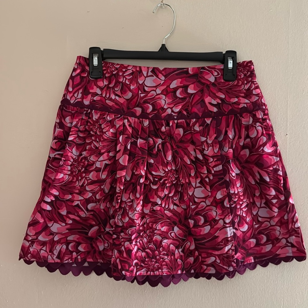 Kika Vargas Pink Floral Mini Skirt